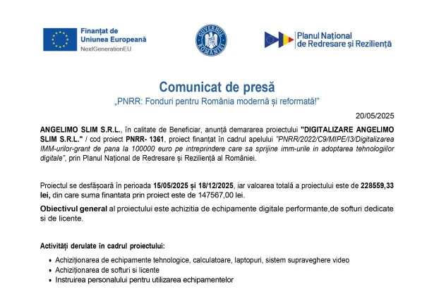 ANGELIMO SLIM S.R.L ANGELIMO SLIM S.R.L.