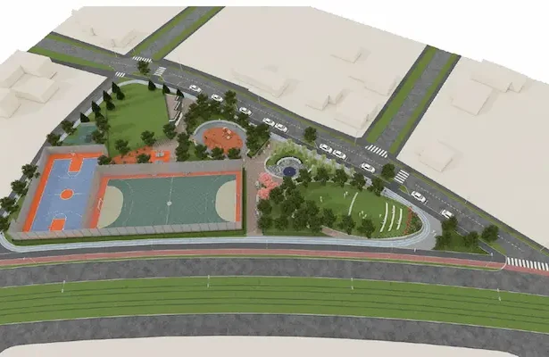 zonă sportivă Timișoara - Un colț uitat al Timișoarei prinde viață: loc de joacă, sport și relaxare pentru toți