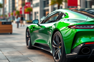 masina verde autoturism