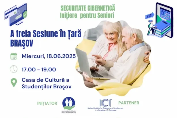securitate cibernetică seniori Brașov - Brașovul găzduiește o nouă sesiune de instruire digitală pentru seniori: Cu...
