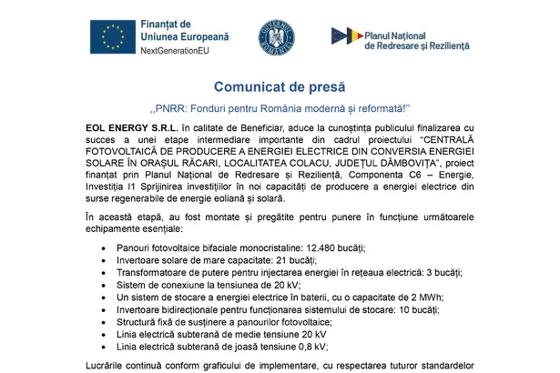 EOL ENERGY S.R.L EOL ENERGY S.R.L