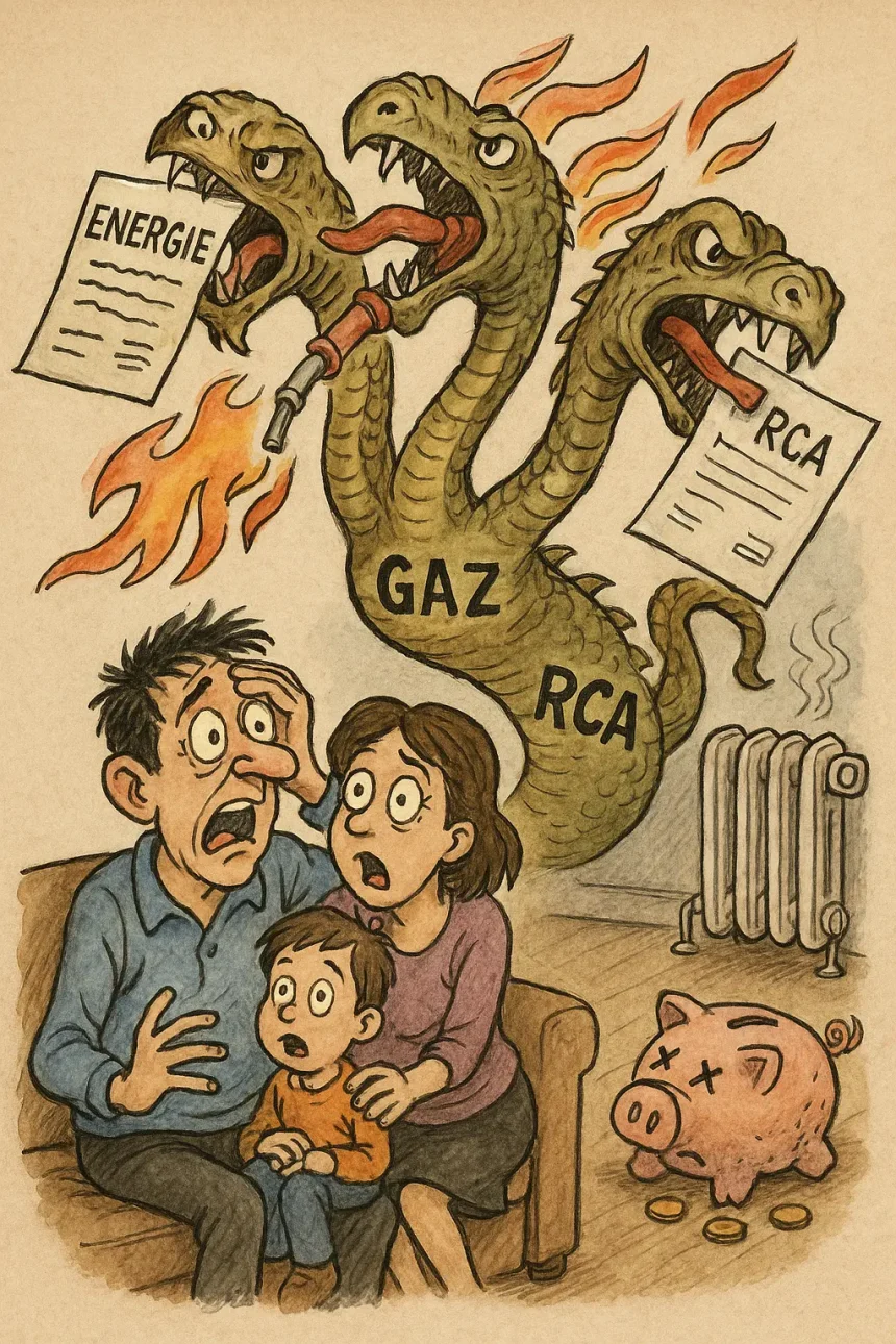 caricatură creșterea prețurilor energie gaz RCA - Caricatură: Creșterea prețurilor la energie, gaz și RCA