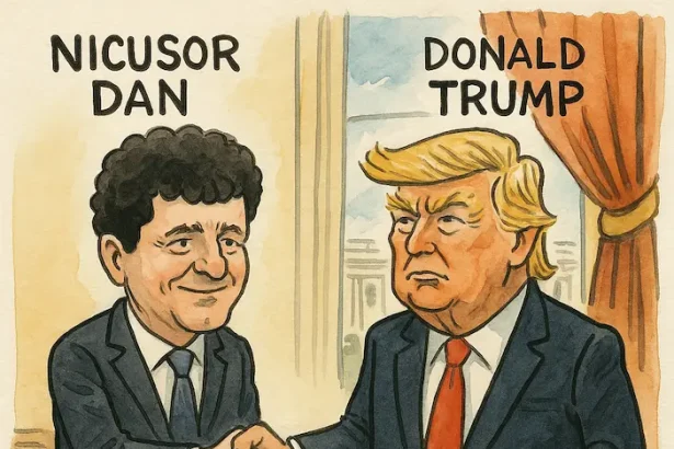 donald nicusor Biroul Oval caricatură