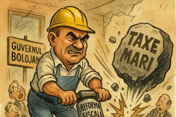 taxe mari caricatură reformă fiscală Bolojan