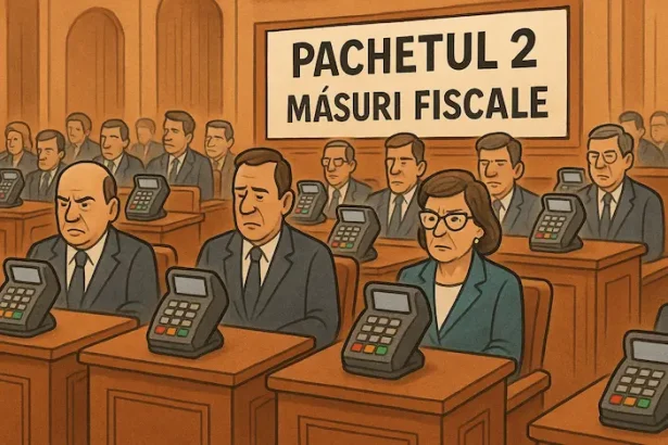 caricatura zilei Pachetul 2 măsuri fiscale