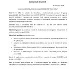 Mob-Flower SRL - Comunicat de presă Mob-Flower SRL