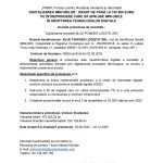 Comunicat - Comunicat de presă BLUE POWDER LOGISTIC SRL