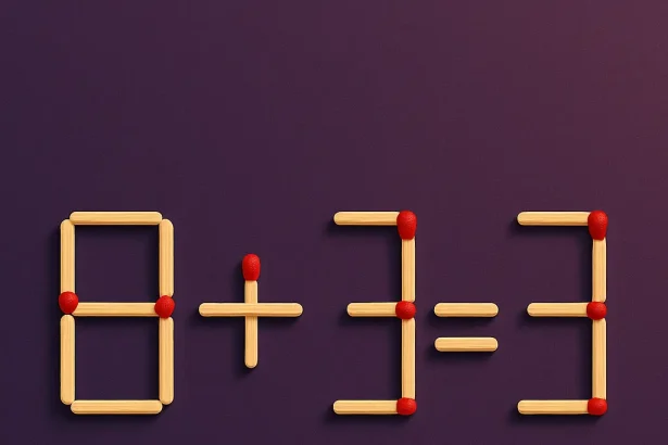 Cât atent ești - Cât de atent ești? 8 + 3 = 3 se rezolvă dacă muți un singur bețișor