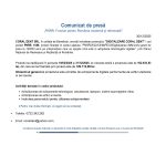 CORAL DENT SRL - Comunicat de presă CORAL DENT SRL