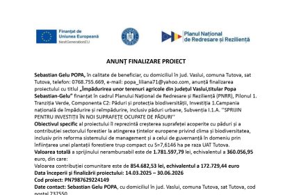 Sebastian Gelu POPA - Comunicat de presă Sebastian Gelu POPA