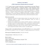 U.A.T. Comuna Coșula - Comunicat de presă U.A.T. Comuna Coșula