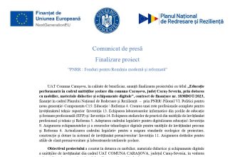 Comunicat presă UAT - Comunicat de presă UAT Comuna Carașova (1)
