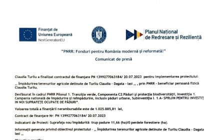 Comunicat presă - Comunicat de presă