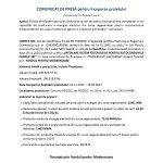 Comunicat presă CHEREJI - Comunicat de presă CHEREJI SRL