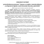 COMUNA RACOVIȚA - Comunicat de presă UAT COMUNA RACOVIȚA