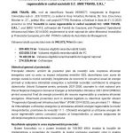 Comunicat presă finalizare - Comunicat de presă finalizare implementare proiect "Investitii in surse regenerabile in cad...