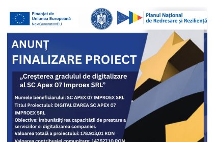 Comunicat presă APEX - Comunicat de presă APEX 07 IMPROEX SRL