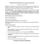 CROLIS PRODCOM SRL - Comunicat de presă CROLIS PRODCOM SRL