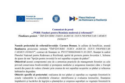 Comunicat presă Carmen - Comunicat de presă Carmen Doman