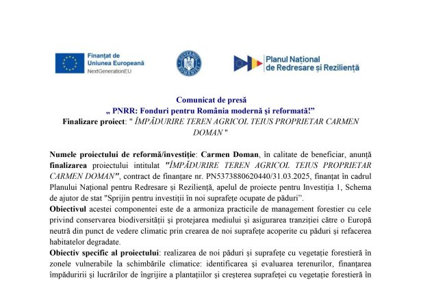 Comunicat presă Carmen - Comunicat de presă Carmen Doman