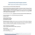 Comunicat presă DOCTOR - Comunicat de presă DOCTOR STANCIU EMANUELA SRL