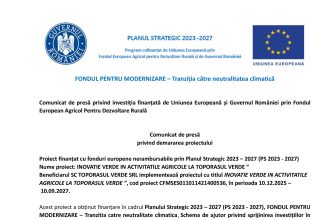 Comunicat presă TOPORASUL - Comunicat de presă SC TOPORASUL VERDE SRL (2)